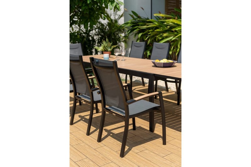 Utomhusmöbelgrupp Lifestyle Garden Panama 210-300 cm 10 stapelbarfotölj - 10 stapelbarfotölj - Utemöbler & utemiljö - Utegrupp - Matgrupp utomhus