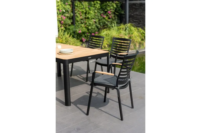 Utomhusmöbelgrupp Lifestyle Garden Portals 161 cm 4 carverstolar - 4 carverstolar - Utemöbler & utemiljö - Utegrupp - Matgrupp utomhus