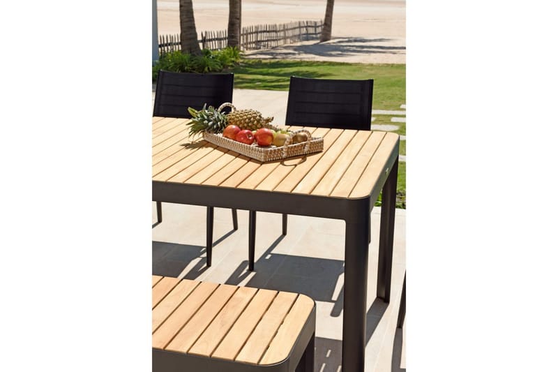 Utomhusmöbelgrupp Lifestyle Garden Portals 161 cm 4 lite carverstolar + bänk - 4 lite carverstolar + bänk - Utemöbler & utemiljö - Utegrupp - Matgrupp utomhus