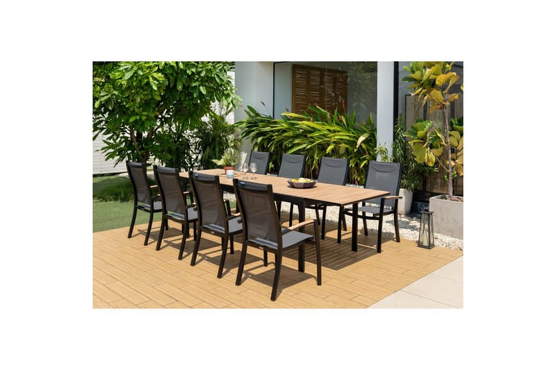 Utomhusmöbelgrupp Lifestyle Garden Panama 210-300 cm 8 stapelbarfotölj - 8 stapelbarfotölj - Utemöbler & utemiljö - Utegrupp - Matgrupp utomhus