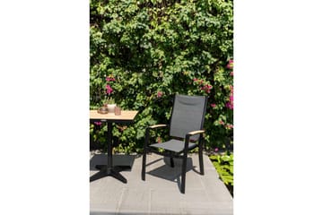 Utomhusmöbelgrupp Lifestyle Garden Panama 2x stapelbarfotölj & bistro bord - Utemöbler & utemiljö - Utegrupp - Cafegrupp & cafeset