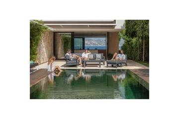 Utomhusmöbelgrupp Lifestyle Garden PALAU 2-sits höger & vänster + hörnsoffa stol + soffbord 100 cm - Utemöbler & utemiljö - Utegrupp - Soffgrupp utomhus