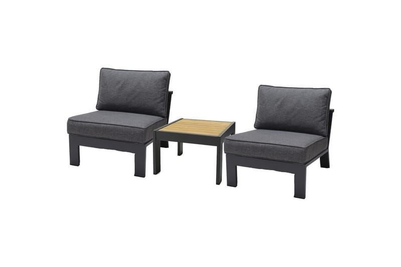Utomhusmöbelgrupp Lifestyle Garden PALAU 2x sidostol + sidobord 60 cm