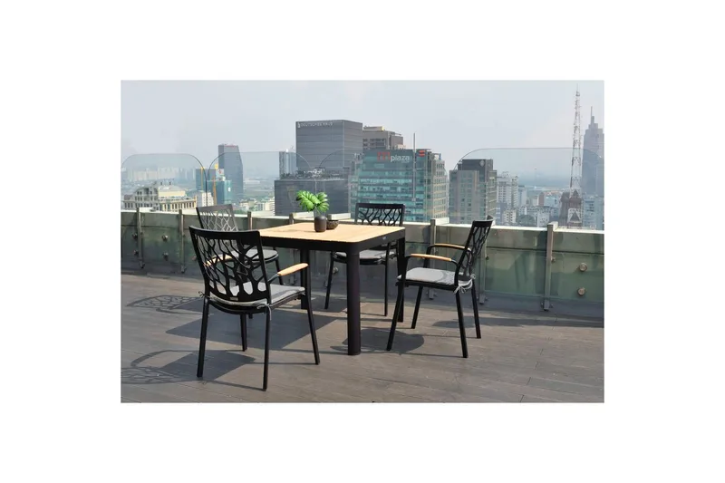 Utomhusmöbelgrupp Lifestyle Garden Portals 95 cm 4 trädskärarstolar - 4 trädskärarstolar - Utemöbler & utemiljö - Utegrupp - Matgrupp utomhus