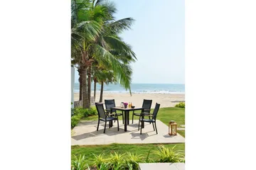 Utomhusmöbelgrupp Lifestyle Garden Panama 90 cm 4 stapelbarfotölj - 4 stapelbarfotölj - Utemöbler & utemiljö - Utegrupp - Matgrupp utomhus