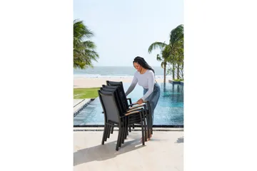 Utomhusmöbelgrupp Lifestyle Garden Panama 210-300 cm 8 stapelbarfotölj - 8 stapelbarfotölj - Utemöbler & utemiljö - Utegrupp - Matgrupp utomhus