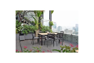 Utomhusmöbelgrupp Lifestyle Garden Portals 161 cm 6 trädskärarstolar - 6 trädskärarstolar - Utemöbler & utemiljö - Utegrupp - Matgrupp utomhus