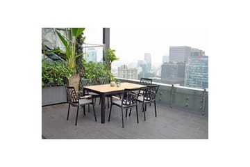 Utomhusmöbelgrupp Lifestyle Garden Portals 161 cm 4 trädskärarstolar - 4 trädskärarstolar - Utemöbler & utemiljö - Utegrupp - Matgrupp utomhus