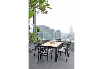 Utomhusmöbelgrupp Lifestyle Garden Portals 161 cm 6 trädskärarstolar - 6 trädskärarstolar - Utemöbler & utemiljö - Utegrupp - Matgrupp utomhus