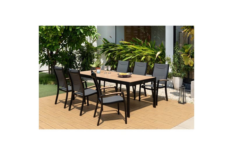 Utomhusmöbelgrupp Lifestyle Garden Panama 210-300 cm 6 stapelbarfotölj + 2 pos. fotölj - 6 stapelbarfotölj + 2 pos. fotölj - Utemöbler & utemiljö - Utegrupp - Matgrupp utomhus