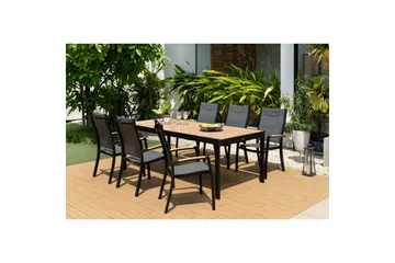 Utomhusmöbelgrupp Lifestyle Garden Panama 210-300 cm 6 stapelbarfotölj + 2 pos. fotölj - 6 stapelbarfotölj + 2 pos. fotölj - Utemöbler & utemiljö - Utegrupp - Matgrupp utomhus