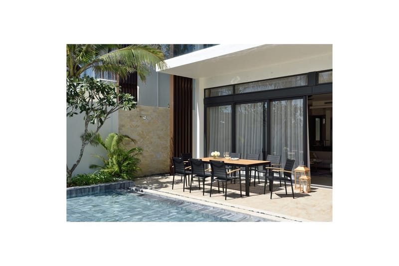 Utomhusmöbelgrupp Lifestyle Garden Portals 209 cm 8 lite carverstolar - 8 lite carverstolar - Utemöbler & utemiljö - Utegrupp - Matgrupp utomhus