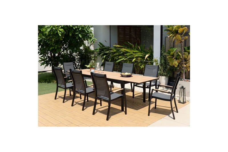 Utomhusmöbelgrupp Lifestyle Garden Panama 210-300 cm 8 stapelbarfotölj - 8 stapelbarfotölj - Utemöbler & utemiljö - Utegrupp - Matgrupp utomhus
