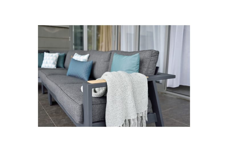 Utomhusmöbelgrupp Lifestyle Garden PALAU 2-sits höger & vänster + hörnsoffa stol + sidostol + soffbord 140 cm - Utemöbler & utemiljö - Utegrupp - Soffgrupp utomhus