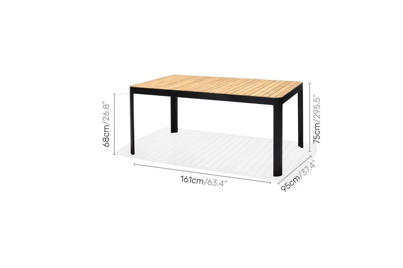 Utomhusmöbelgrupp Lifestyle Garden Portals 161 cm 4 lite carverstolar + bänk - 4 lite carverstolar + bänk - Utemöbler & utemiljö - Utegrupp - Matgrupp utomhus