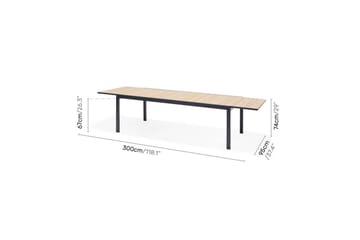 Utomhusm�öbelgrupp Lifestyle Garden Panama 210-300 cm 8 pos. fotölj - 8 pos. fotölj - Utemöbler & utemiljö - Utegrupp - Matgrupp utomhus