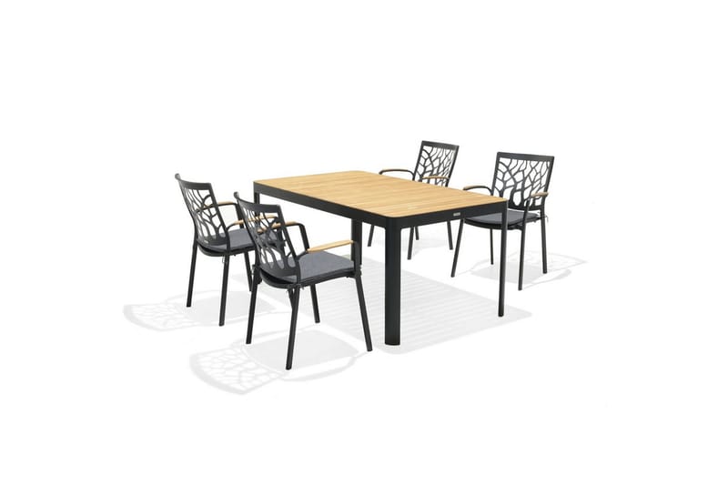 Utomhusmöbelgrupp Lifestyle Garden Portals 161 cm 4 trädskärarstolar - 4 trädskärarstolar - Utemöbler & utemiljö - Utegrupp - Matgrupp utomhus