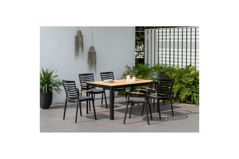Utomhusmöbelgrupp Lifestyle Garden Portals 161 cm 4 carverstolar - 4 carverstolar - Utemöbler & utemiljö - Utegrupp - Matgrupp utomhus