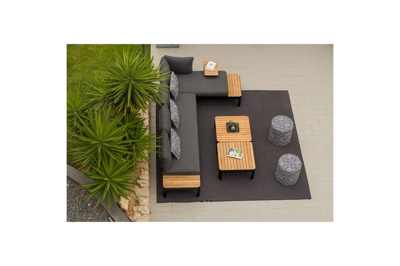 Utomhusmöbelgrupp Lifestyle Garden Portals 2x 2-sits modulsoffa & 2x soffbord - Utemöbler & utemiljö - Utegrupp - Soffgrupp utomhus