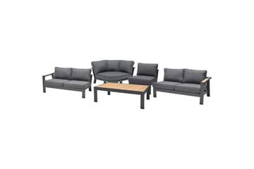 Utomhusmöbelgrupp Lifestyle Garden PALAU 2-sits höger & vänster + hörnsoffa stol + sidostol + soffbord 140 cm - Utemöbler & utemiljö - Utegrupp - Soffgrupp utomhus