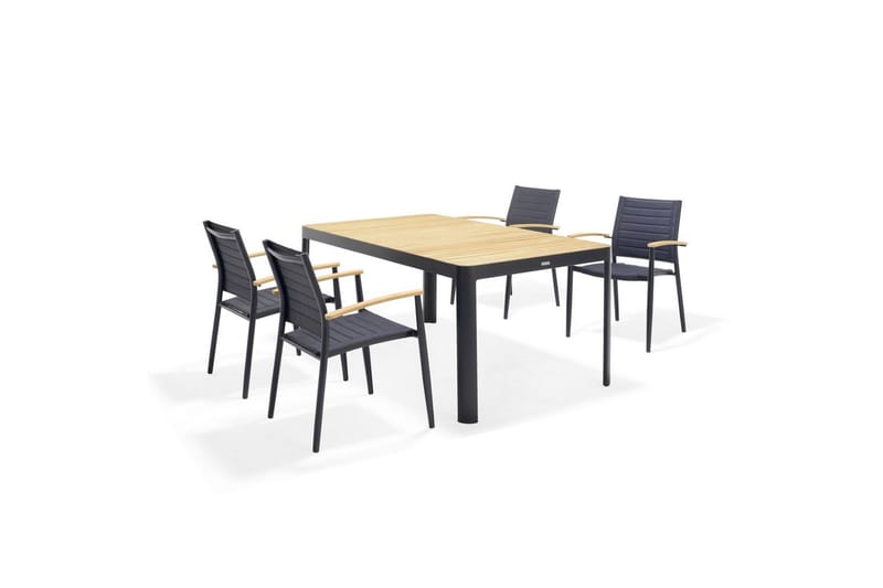 Utomhusmöbelgrupp Lifestyle Garden Portals 161 cm 4 lite carverstolar - 4 lite carverstolar - Utemöbler & utemiljö - Utegrupp - Matgrupp utomhus