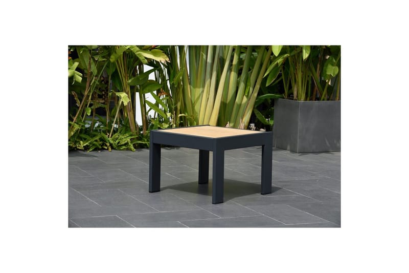 Utomhusmöbelgrupp Lifestyle Garden PALAU 2x sidostol + 2x ottoman + sidobord 60 cm - Utemöbler & utemiljö - Utegrupp - Cafegrupp & cafeset