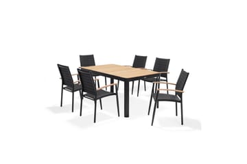 Utomhusmöbelgrupp Lifestyle Garden Portals 161 cm 6 lite carverstolar - 6 lite carverstolar - Utemöbler & utemiljö - Utegrupp - Matgrupp utomhus