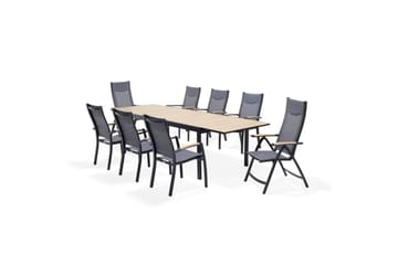 Utomhusmöbelgrupp Lifestyle Garden Panama 210-300 cm 6 stapelbarfotölj + 2 pos. fotölj - 6 stapelbarfotölj + 2 pos. fotölj - Utemöbler & utemiljö - Utegrupp - Matgrupp utomhus