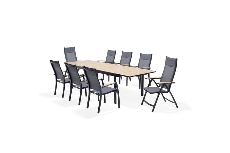 Utomhusmöbelgrupp Lifestyle Garden Panama 210-300 cm 6 stapelbarfotölj + 2 pos. fotölj - 6 stapelbarfotölj + 2 pos. fotölj - Utemöbler & utemiljö - Utegrupp - Matgrupp utomhus