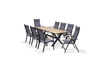 Utomhusmöbelgrupp Lifestyle Garden Panama 200 cm 6 stapelbarfotölj + 2 pos. fotölj - 6 stapelbarfotölj + 2 pos. fotölj - Utemöbler & utemiljö - Utegrupp - Matgrupp utomhus
