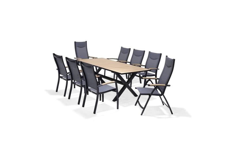 Utomhusmöbelgrupp Lifestyle Garden Panama 200 cm 6 stapelbarfotölj + 2 pos. fotölj - 6 stapelbarfotölj + 2 pos. fotölj - Utemöbler & utemiljö - Utegrupp - Matgrupp utomhus