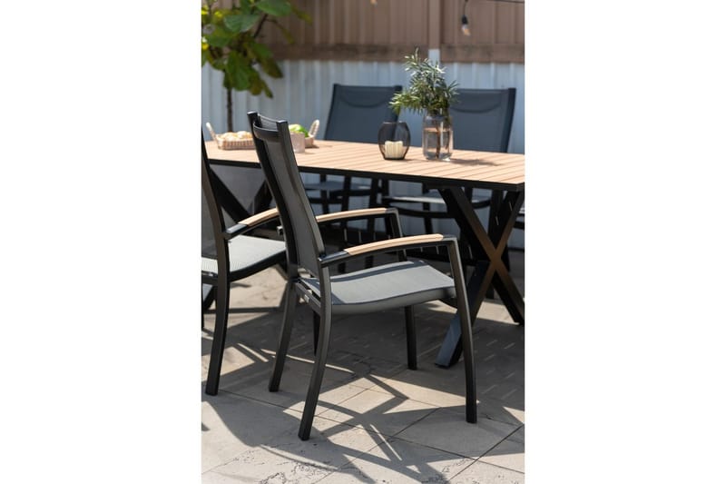 Utomhusmöbelgrupp Lifestyle Garden Panama 200 cm 6 stapelbarfotölj + 2 pos. fotölj - 6 stapelbarfotölj + 2 pos. fotölj - Utemöbler & utemiljö - Utegrupp - Matgrupp utomhus