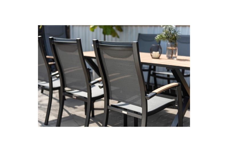 Utomhusmöbelgrupp Lifestyle Garden Panama 200 cm 6 stapelbarfotölj + 2 pos. fotölj - 6 stapelbarfotölj + 2 pos. fotölj - Utemöbler & utemiljö - Utegrupp - Matgrupp utomhus
