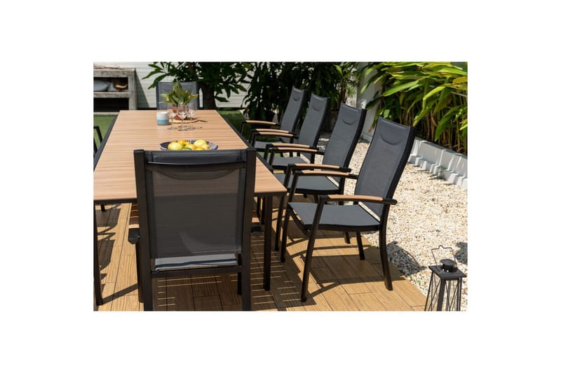 Utomhusmöbelgrupp Lifestyle Garden Panama 210-300 cm 10 stapelbarfotölj - 10 stapelbarfotölj - Utemöbler & utemiljö - Utegrupp - Matgrupp utomhus