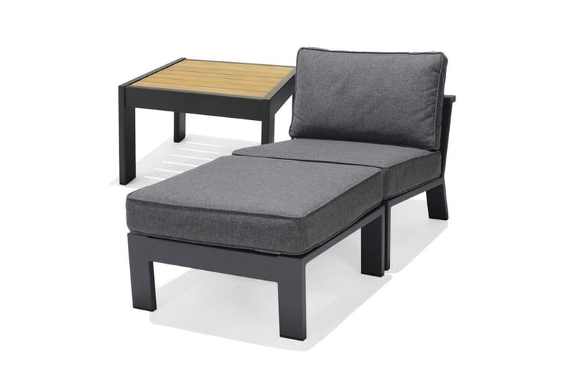 Utomhusmöbelgrupp Lifestyle Garden PALAU Sidostol + ottoman + sidobord 60 cm - Utemöbler & utemilj�ö - Utegrupp - Cafegrupp & cafeset