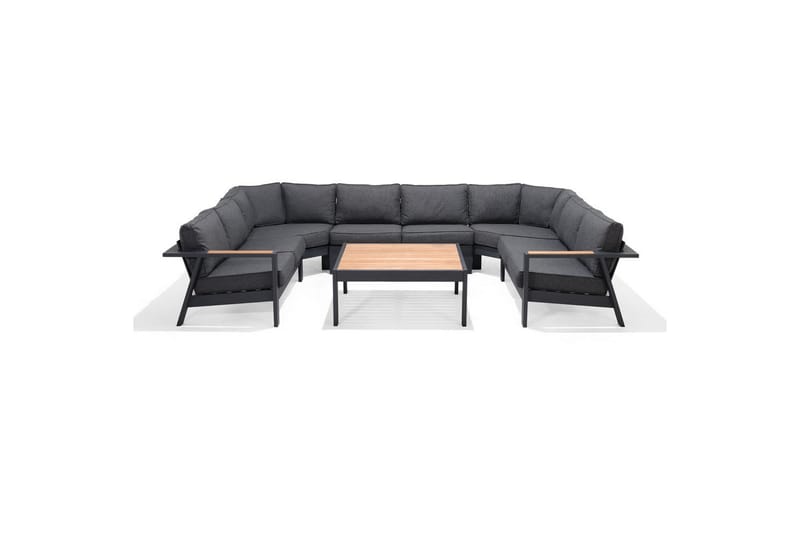 Utomhusmöbelgrupp Lifestyle Garden PALAU 2-sits höger & vänster + 2x hörnsoffa stol + 2x sidostol + soffbord 100 cm - Utemöbler & utemiljö - Utegrupp - Soffgrupp utomhus