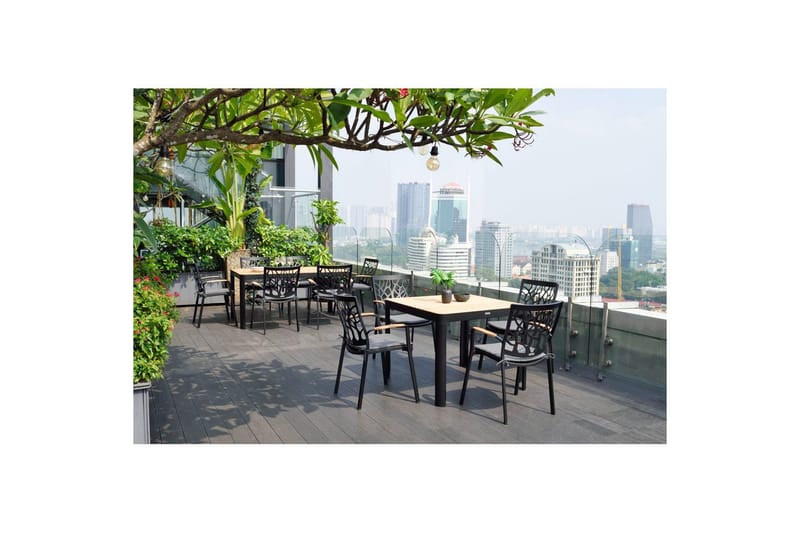 Utomhusmöbelgrupp Lifestyle Garden Portals 161 cm 4 trädskärarstolar - 4 trädskärarstolar - Utemöbler & utemiljö - Utegrupp - Matgrupp utomhus