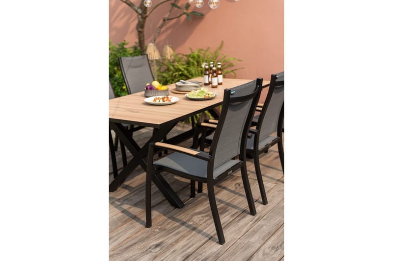 Utomhusmöbelgrupp Lifestyle Garden Panama 200 cm 6 stapelbarfotölj - 6 stapelbarfotölj - Utemöbler & utemiljö - Utegrupp - Matgrupp utomhus