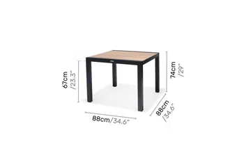 Utomhusmöbelgrupp Lifestyle Garden Panama 90 cm 4 stapelbarfotölj - 4 stapelbarfotölj - Utemöbler & utemiljö - Utegrupp - Matgrupp utomhus