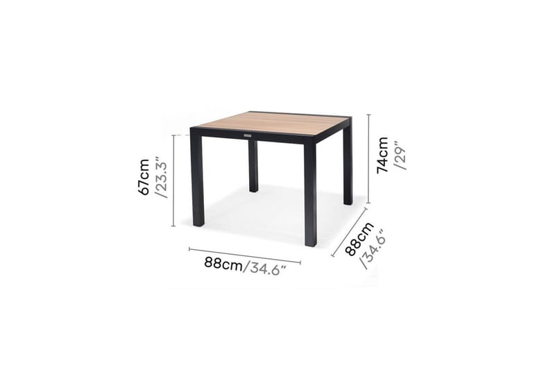 Utomhusmöbelgrupp Lifestyle Garden Panama 90 cm 4 stapelbarfotölj - 4 stapelbarfotölj - Utemöbler & utemiljö - Utegrupp - Matgrupp utomhus