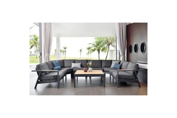 Utomhusmöbelgrupp Lifestyle Garden PALAU 2-sits höger & vänster + 2x hörnsoffa stol + 2x sidostol + soffbord 100 cm - Utemöbler & utemiljö - Utegrupp - Soffgrupp utomhus