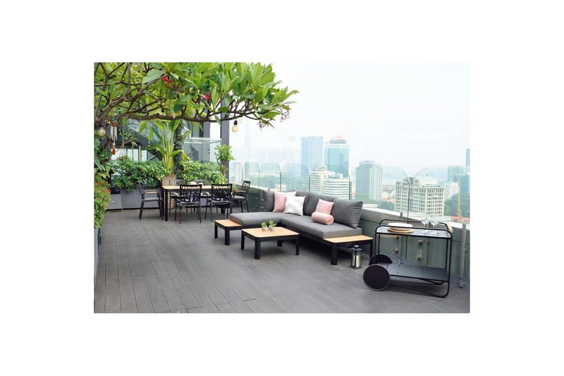 Utomhusmöbelgrupp Lifestyle Garden Portals 161 cm 4 trädskärarstolar - 4 trädskärarstolar - Utemöbler & utemiljö - Utegrupp - Matgrupp utomhus