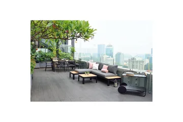 Utomhusmöbelgrupp Lifestyle Garden Portals 161 cm 6 trädskärarstolar - 6 trädskärarstolar - Utemöbler & utemiljö - Utegrupp - Matgrupp utomhus