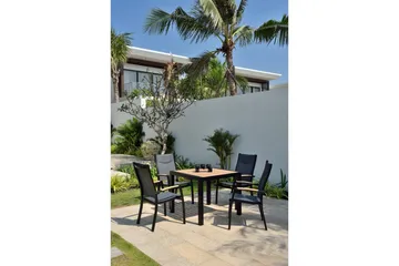 Utomhusmöbelgrupp Lifestyle Garden Panama 90 cm 4 stapelbarfotölj - 4 stapelbarfotölj - Utemöbler & utemiljö - Utegrupp - Matgrupp utomhus