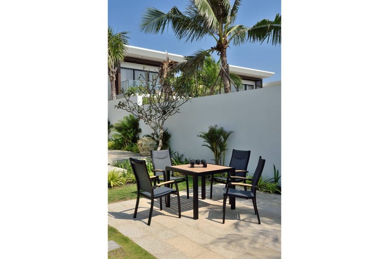 Utomhusmöbelgrupp Lifestyle Garden Panama 90 cm 4 stapelbarfotölj - 4 stapelbarfotölj - Utemöbler & utemiljö - Utegrupp - Matgrupp utomhus