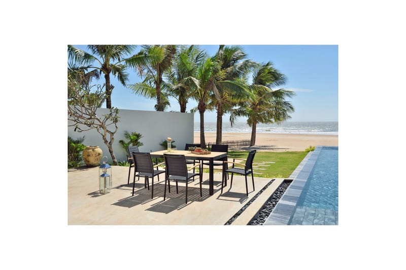 Utomhusmöbelgrupp Lifestyle Garden Portals 161 cm 6 lite carverstolar - 6 lite carverstolar - Utemöbler & utemiljö - Utegrupp - Matgrupp utomhus