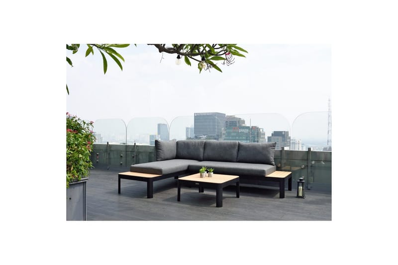 Utomhusmöbelgrupp Lifestyle Garden Portals 2x 2-sits modulsoffa & soffbord - Utemöbler & utemiljö - Utegrupp - Soffgrupp utomhus