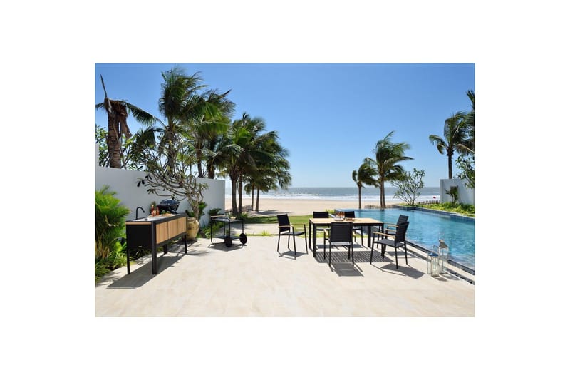 Utomhusmöbelgrupp Lifestyle Garden Portals 161 cm 6 lite carverstolar - 6 lite carverstolar - Utemöbler & utemiljö - Utegrupp - Matgrupp utomhus