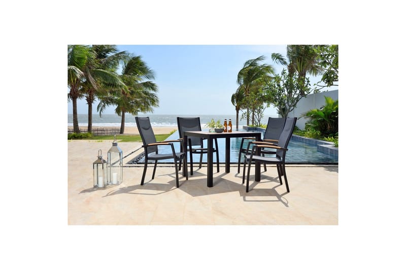 Utomhusmöbelgrupp Lifestyle Garden Panama 90 cm 4 stapelbarfotölj - 4 stapelbarfotölj - Utemöbler & utemiljö - Utegrupp - Matgrupp utomhus