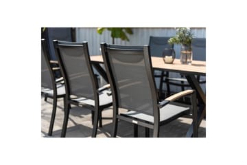 Utomhusmöbelgrupp Lifestyle Garden Panama 200 cm 6 stapelbarfotölj + 2 pos. fotölj - 6 stapelbarfotölj + 2 pos. fotölj - Utemöbler & utemiljö - Utegrupp - Matgrupp utomhus